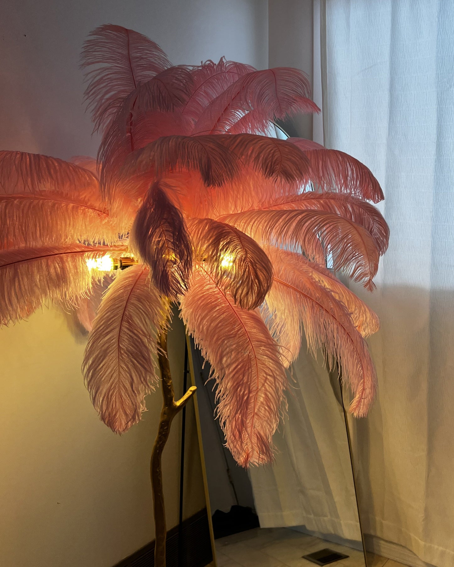 "Feather Oasis" Floor Lamp