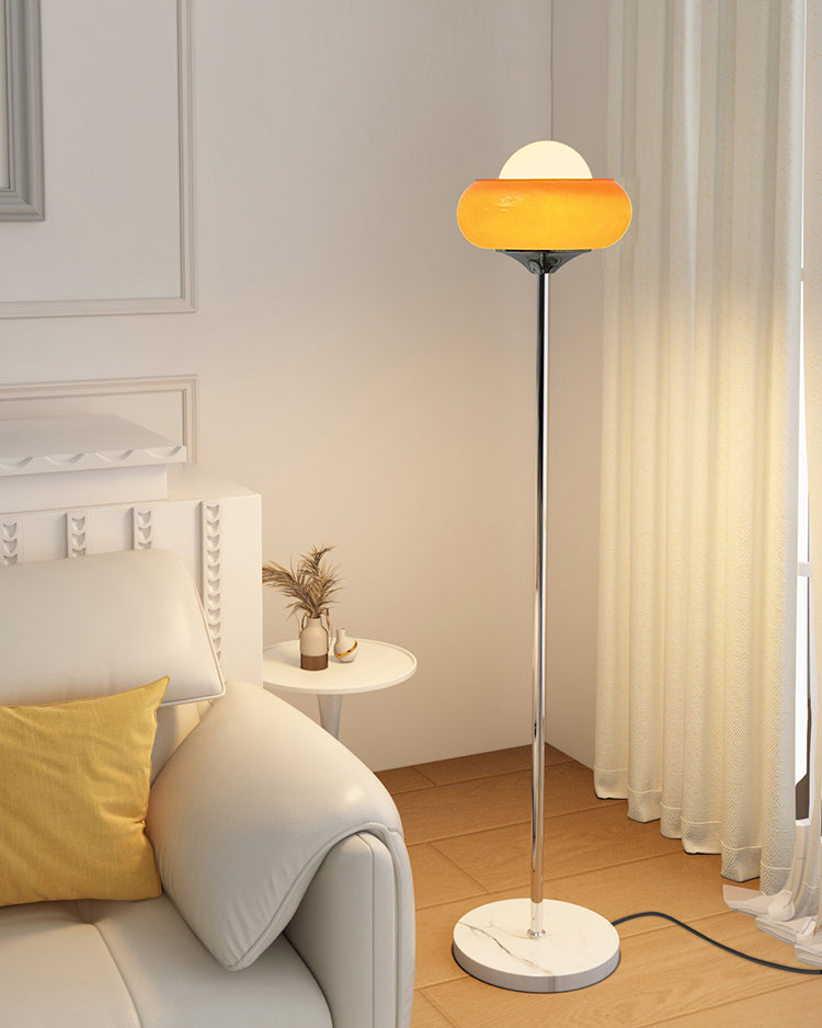 Orange Torchiere Floor Lamp
