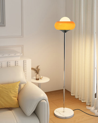 Orange Torchiere Floor Lamp