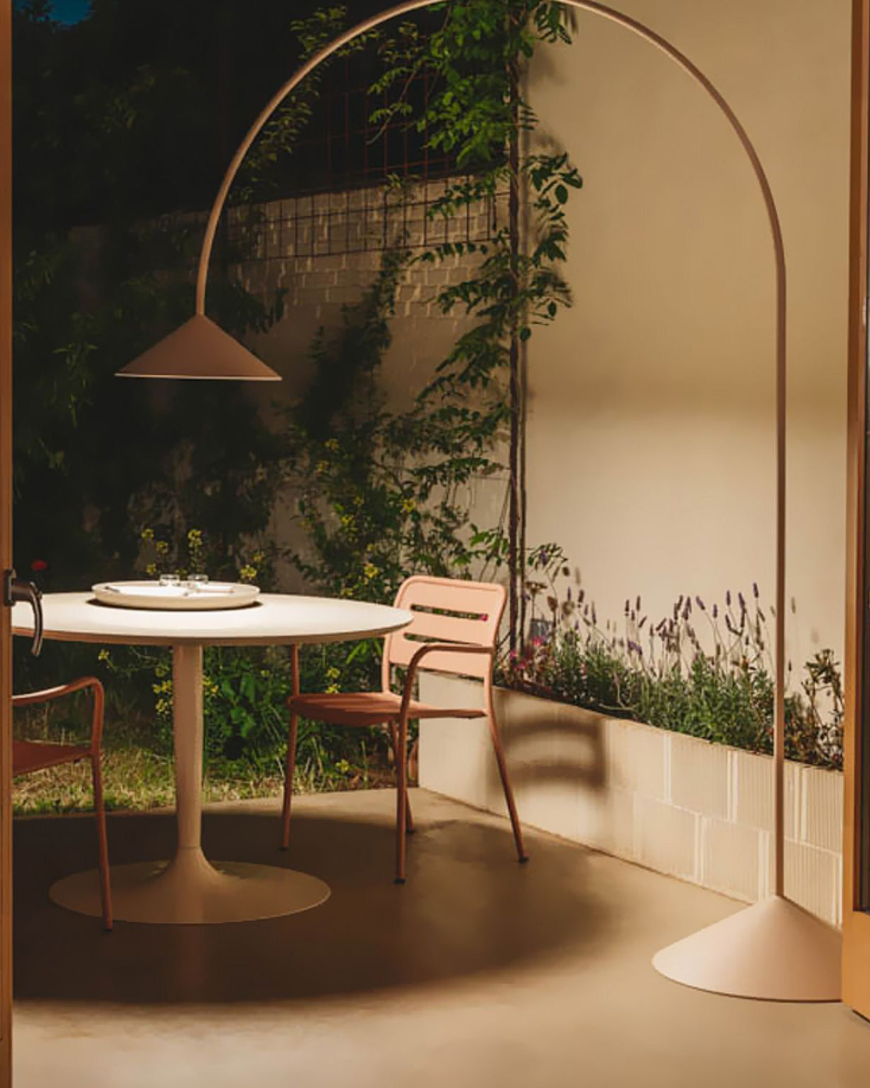 Arc Floor Lamp with Cone Shade