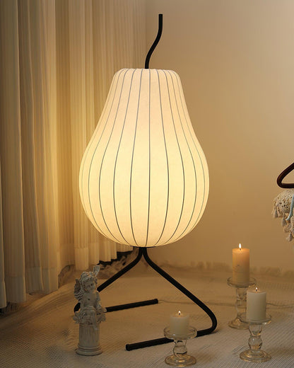 Silk Pear Lantern Floor Lamp