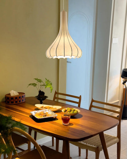 Suspension – Conical Elegance in Silk