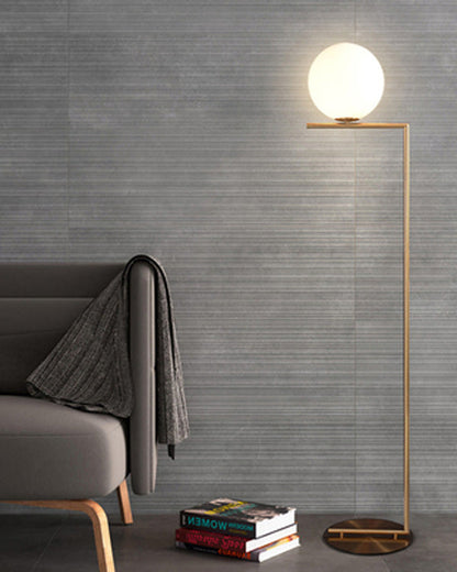 Lampadaire Globe en Verre