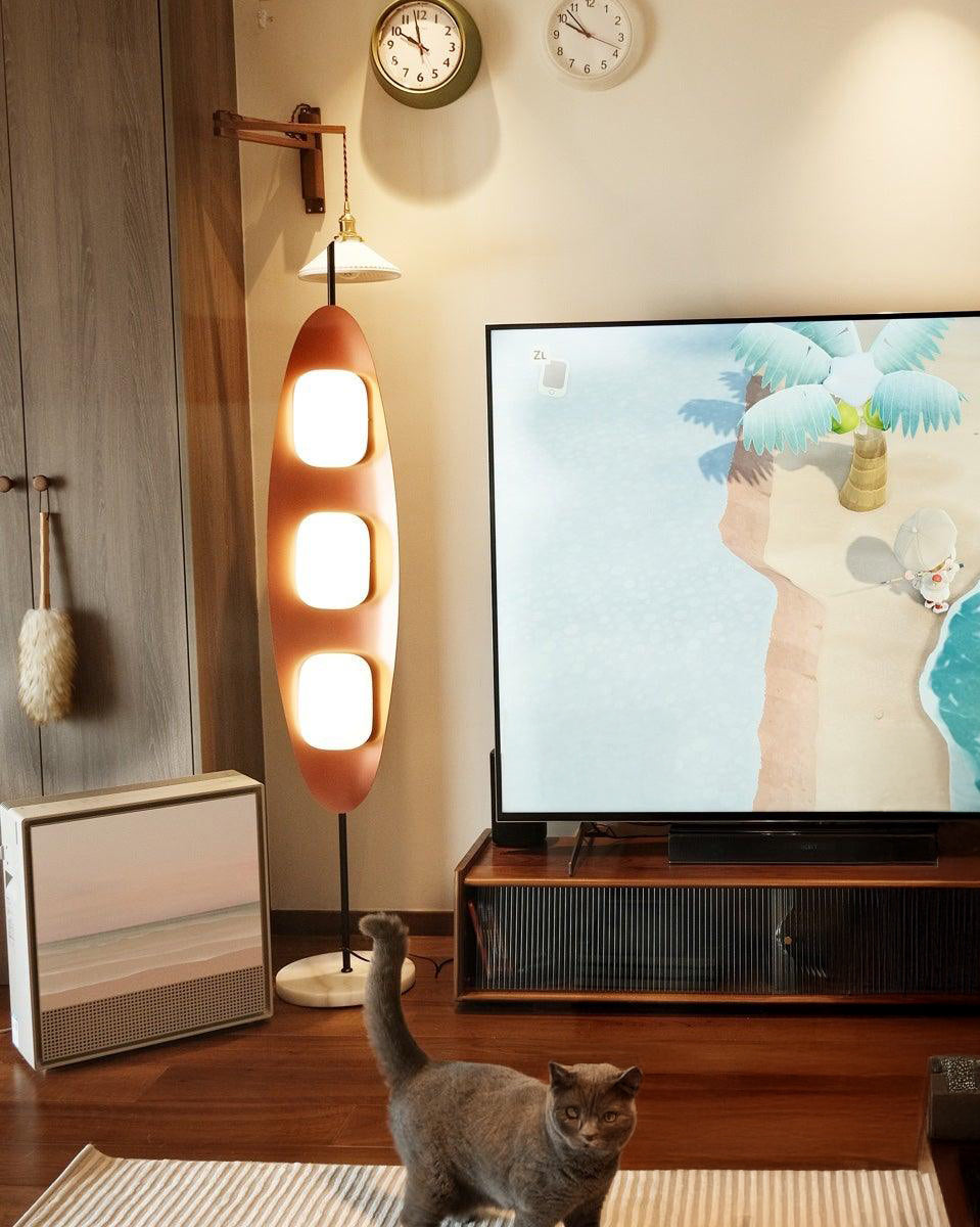Eclipse Wood Floor Lamp