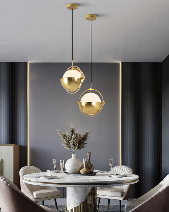Adjustable Glass Globe Elegance Pendant Light
