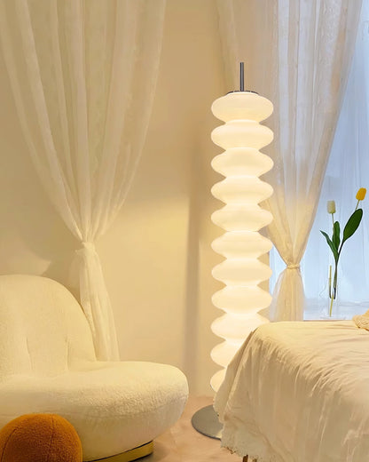 Glass Ball Column Floor Lamp