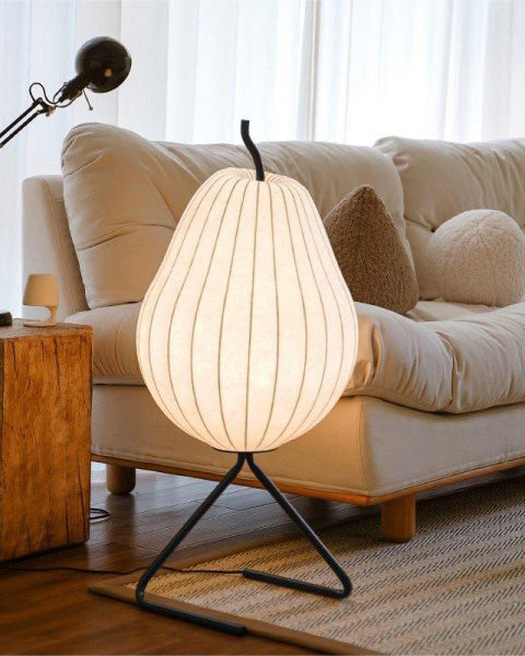 Lampadaire Lanterne Poire en Soie