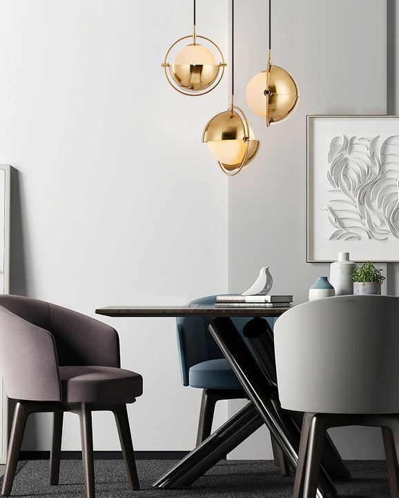 Adjustable Glass Globe Elegance Pendant Light
