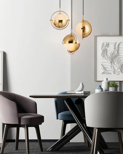 Adjustable Glass Globe Elegance Pendant Light