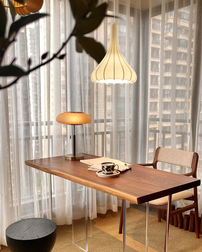 Suspension – Conical Elegance in Silk