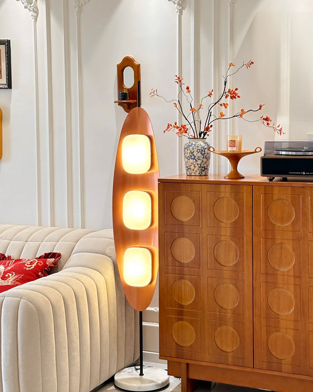 Eclipse Wood Floor Lamp
