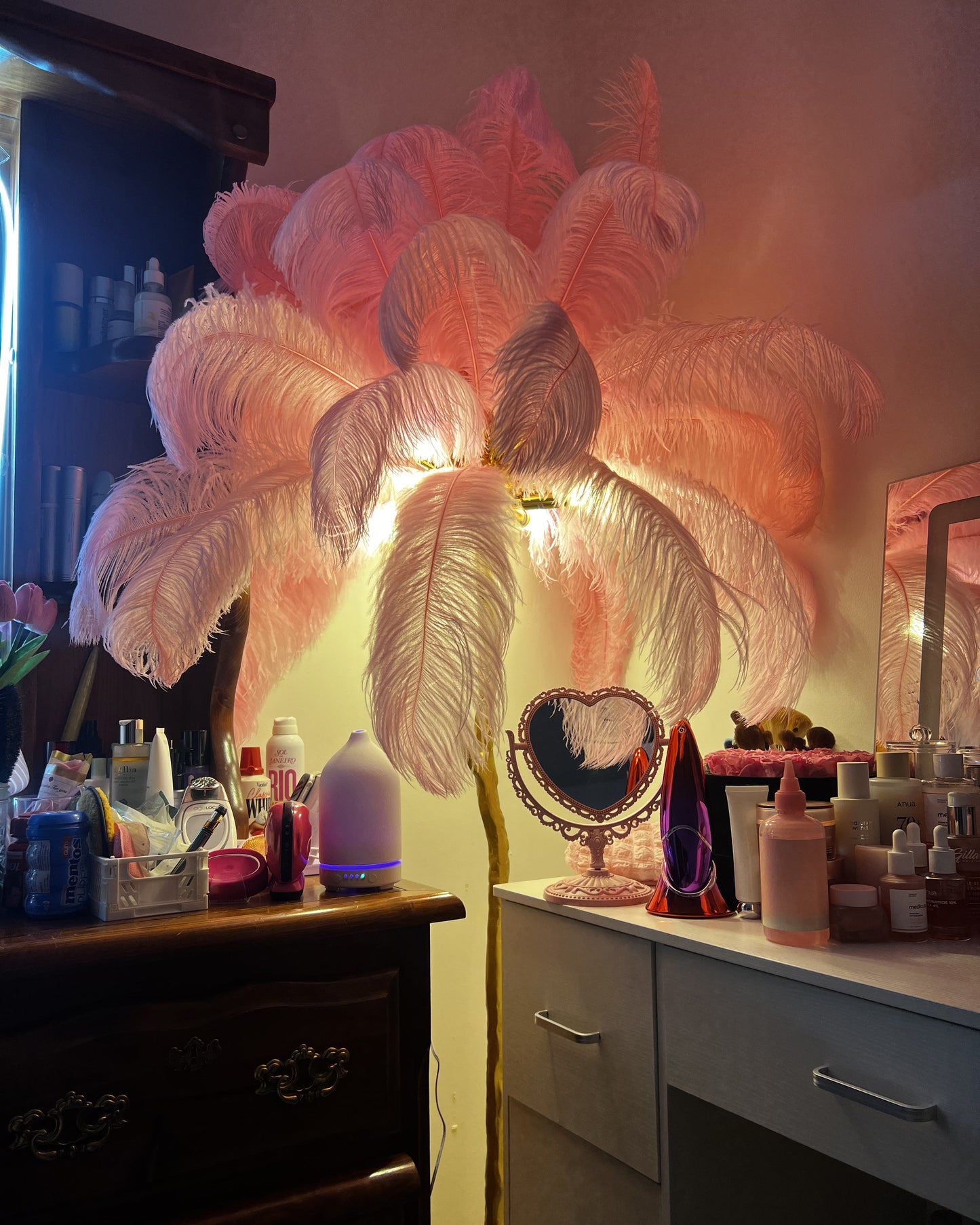 "Feather Oasis" Floor Lamp