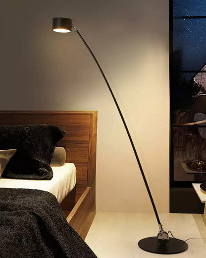 Black Adjustable Slim Floor Lamp