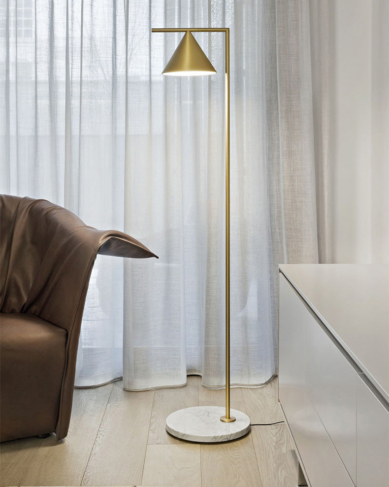 Lampadaire Réglable Abat-jour Conique