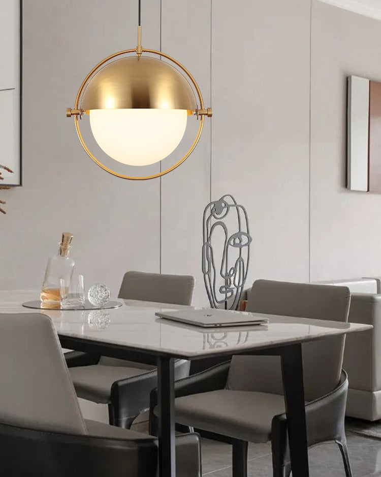 Adjustable Glass Globe Elegance Pendant Light