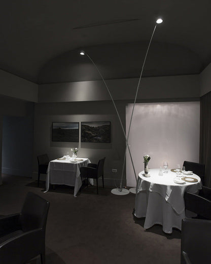 Black Adjustable Slim Floor Lamp