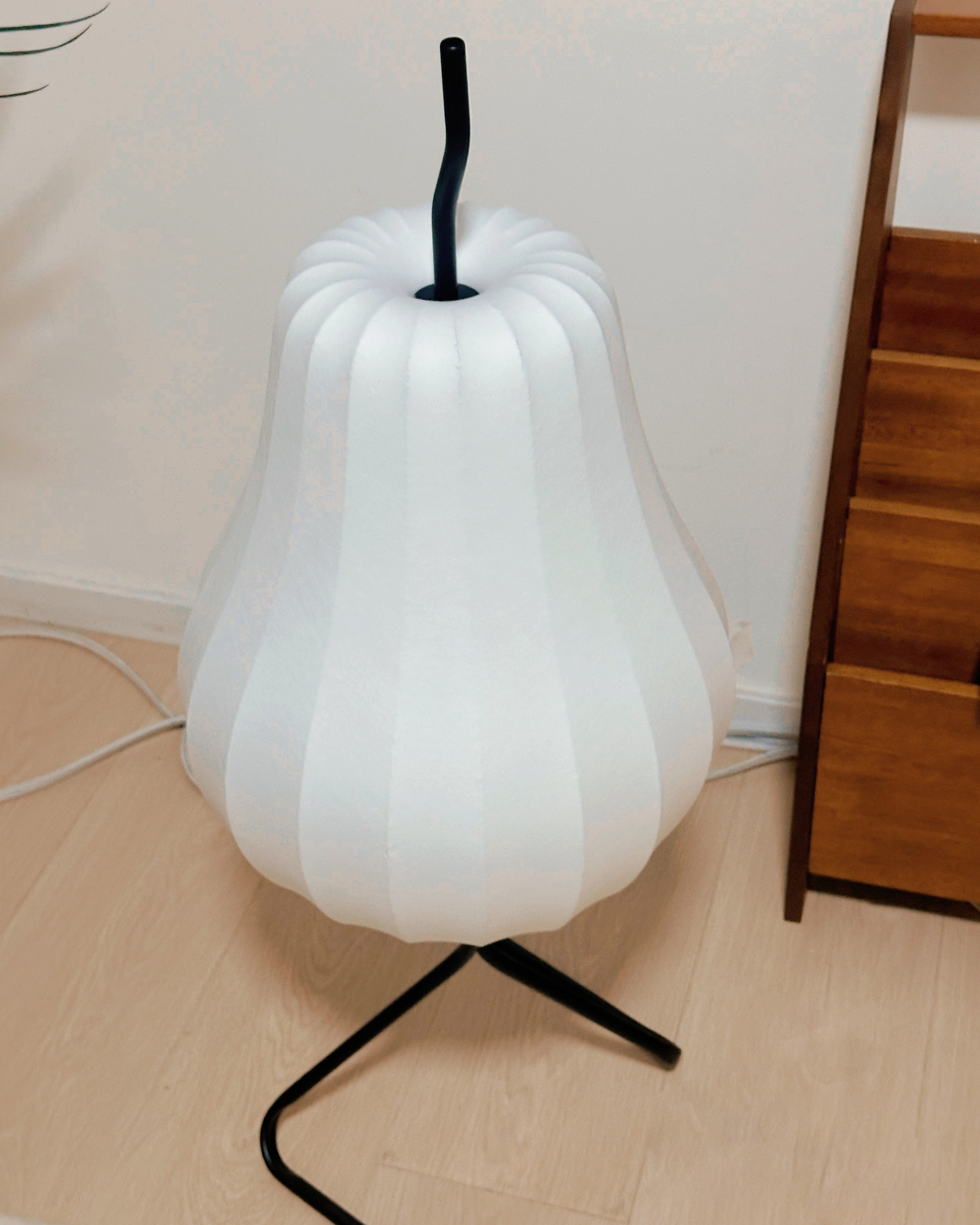 Lampadaire Lanterne Poire en Soie