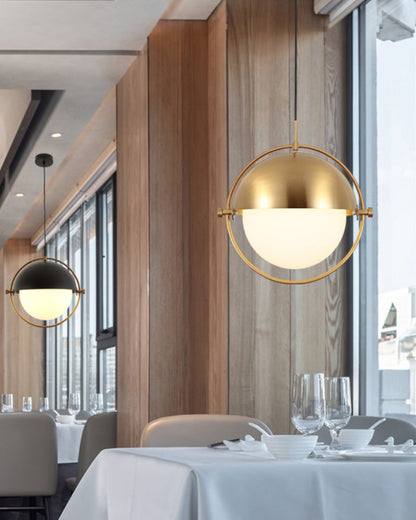 Adjustable Glass Globe Elegance Pendant Light