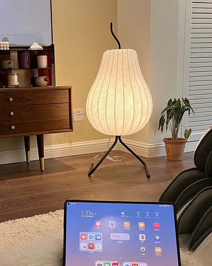 Silk Pear Lantern Floor Lamp