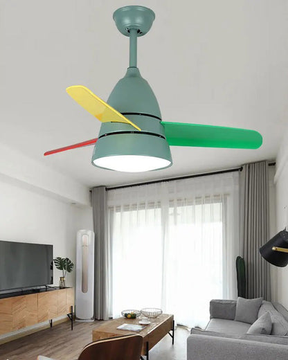Compact 3-blade ceiling fan - Briza Color