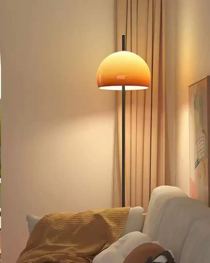 Bauhaus Style Glass Dome Floor Lamp