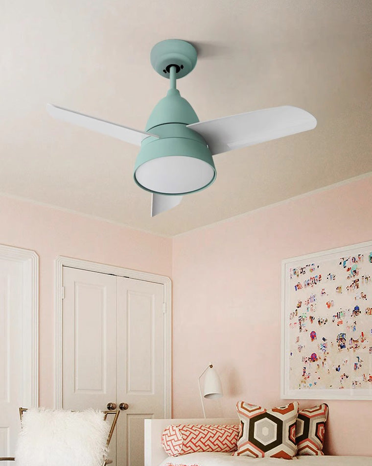 Compact 3-blade ceiling fan - Briza Color