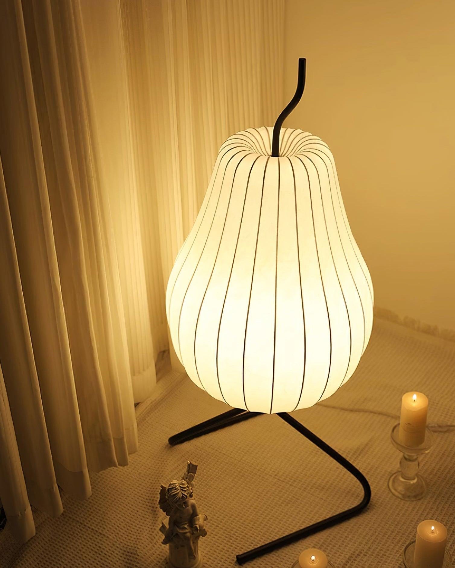 Lampadaire Lanterne Poire en Soie