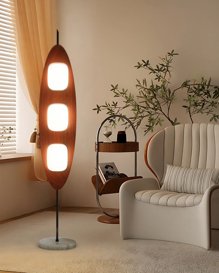 Eclipse Wood Floor Lamp