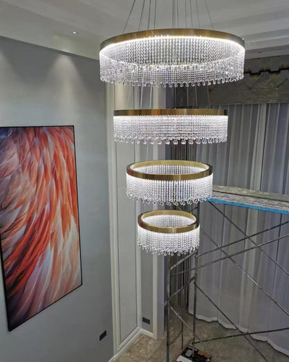 Cascading Crystal Chandelier