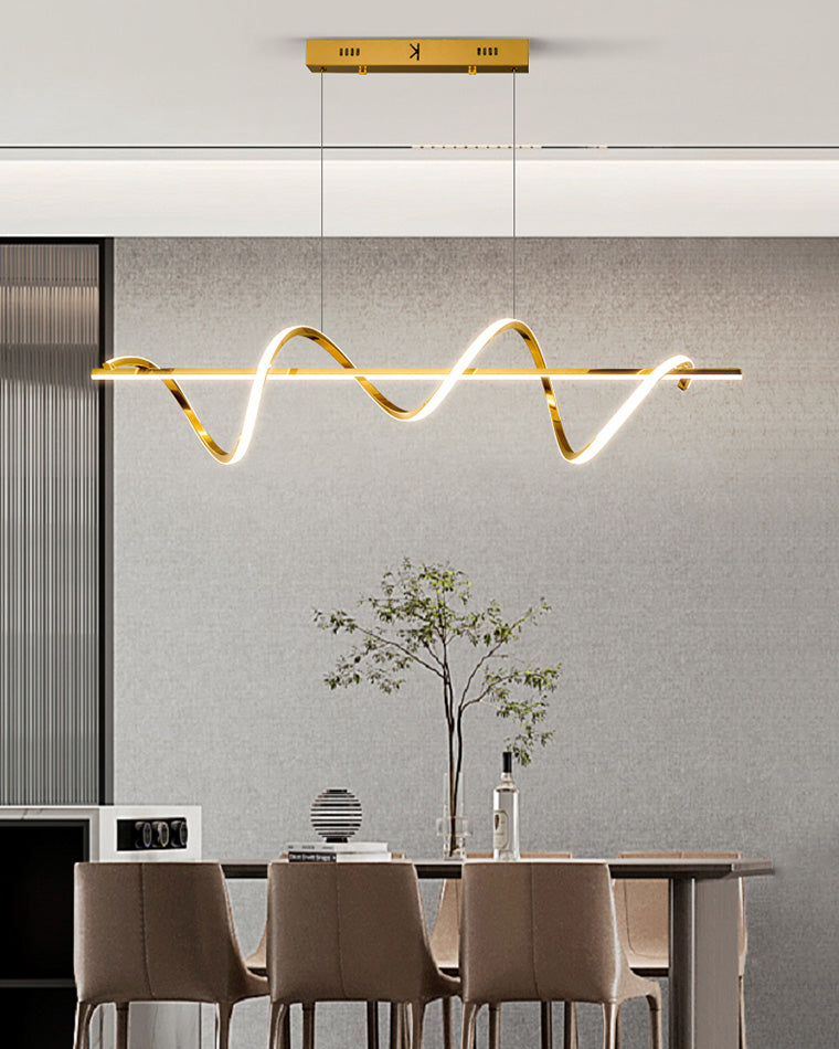 Golden Spira Chandelier