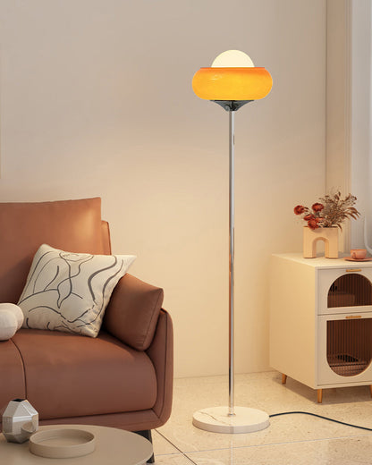 Orange Torchiere Floor Lamp