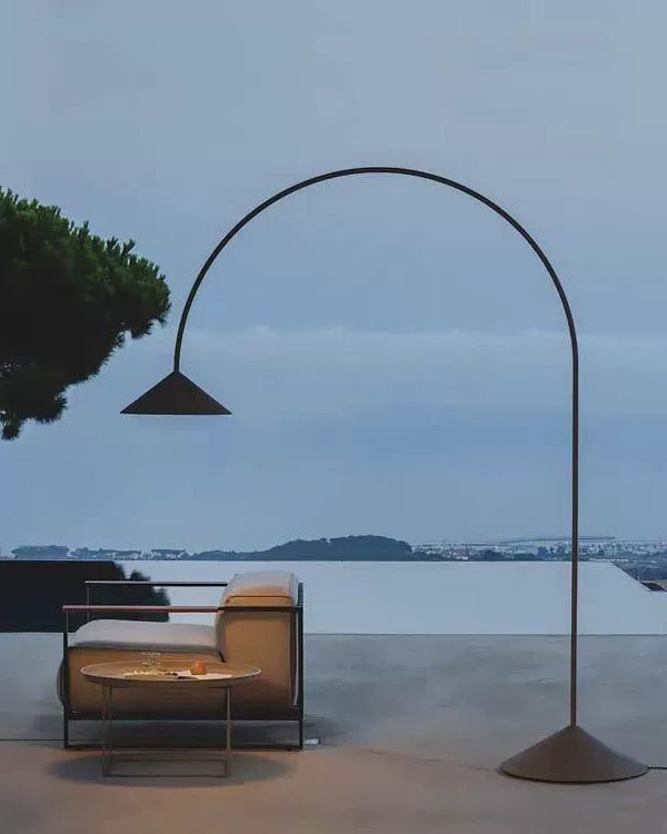 Arc Floor Lamp with Cone Shade