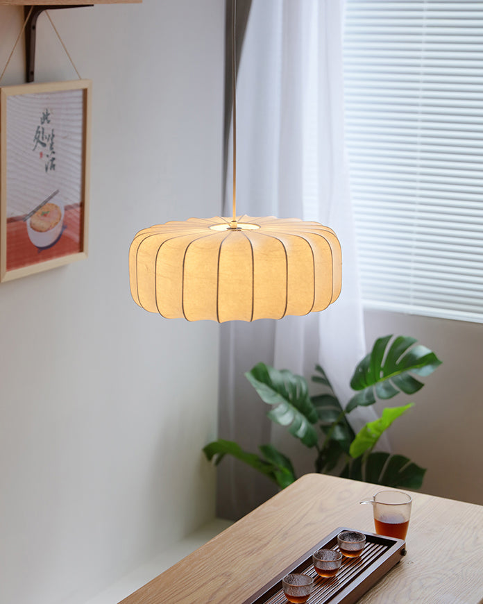 Elegant Silk Pendant Light