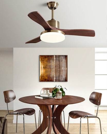 Walnut Radiance Ceiling Fan