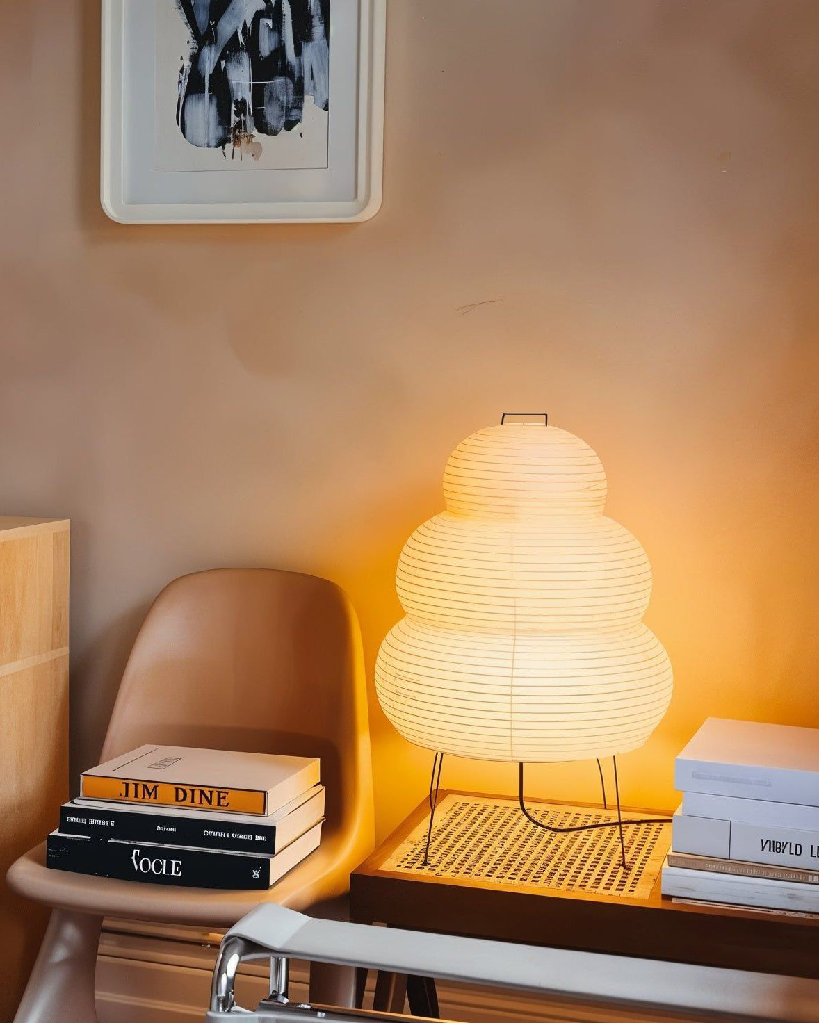 Lampadaire en Tissu Type Lanterne