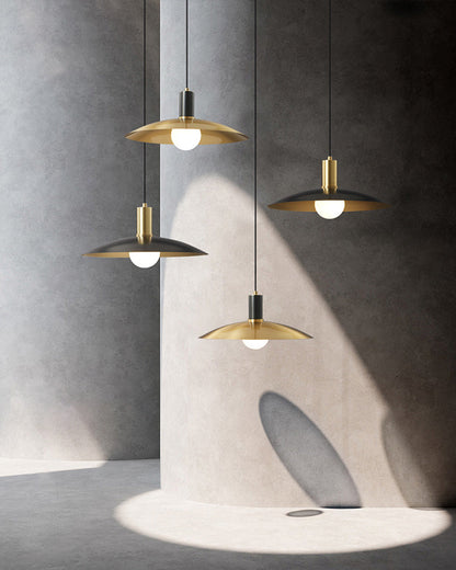 Brass Conical Kitchen Pendant Light