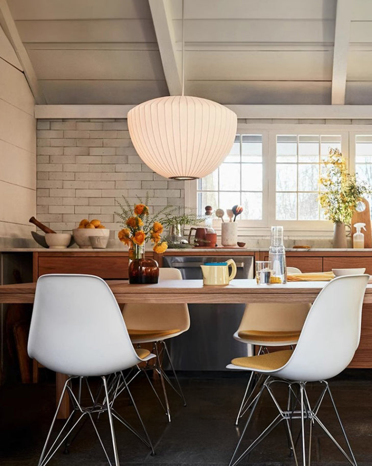 Apple Silk Pendant Light – Japandi Elegance