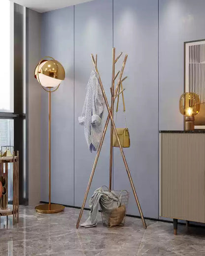 Lampadaire Globe en Verre