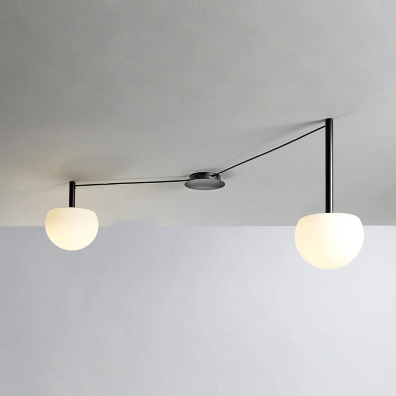 Frosted Glass Globe Ceiling Light
