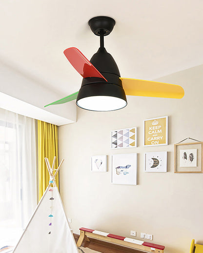 Compact 3-blade ceiling fan - Briza Color