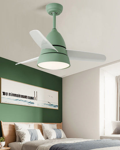 Compact 3-blade ceiling fan - Briza Color