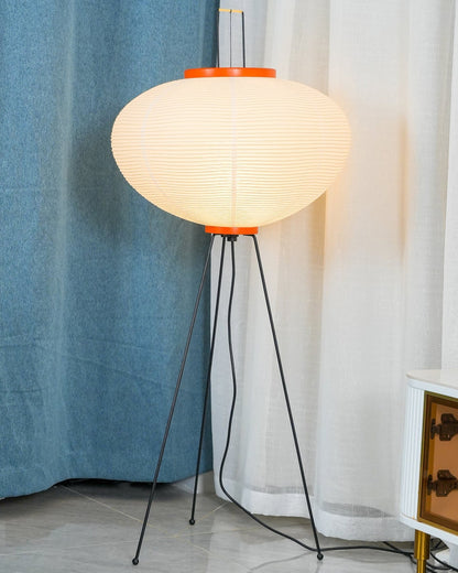 Lantern Fabric Tripod Floor Lamp
