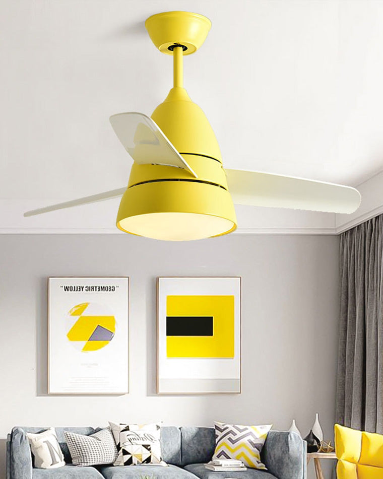 Compact 3-blade ceiling fan - Briza Color