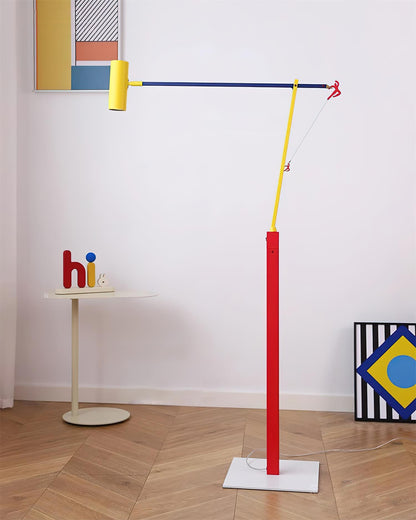Multicolored Cantilever Floor Lamp