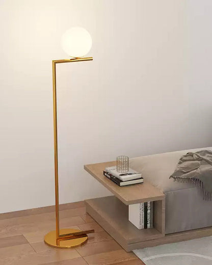 Lampadaire Globe en Verre