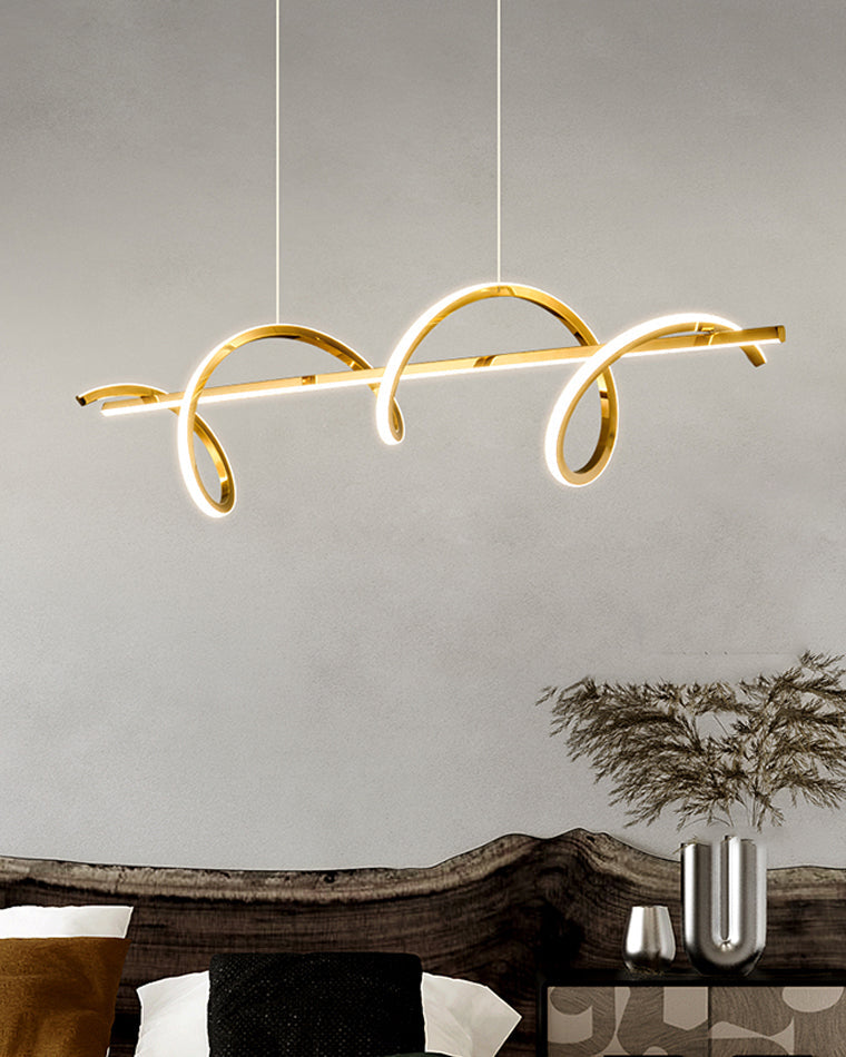 Golden Spira Chandelier