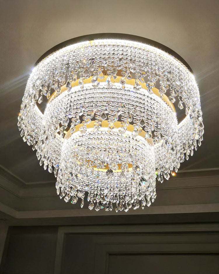 Cascading Crystal Chandelier