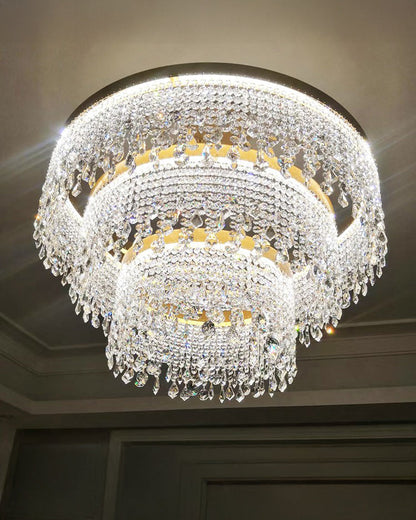 Cascading Crystal Chandelier