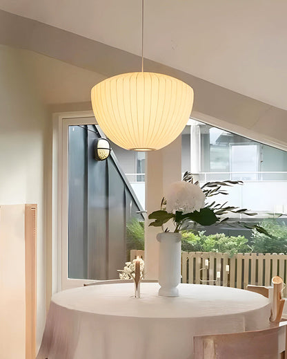 Apple Silk Pendant Light – Japandi Elegance