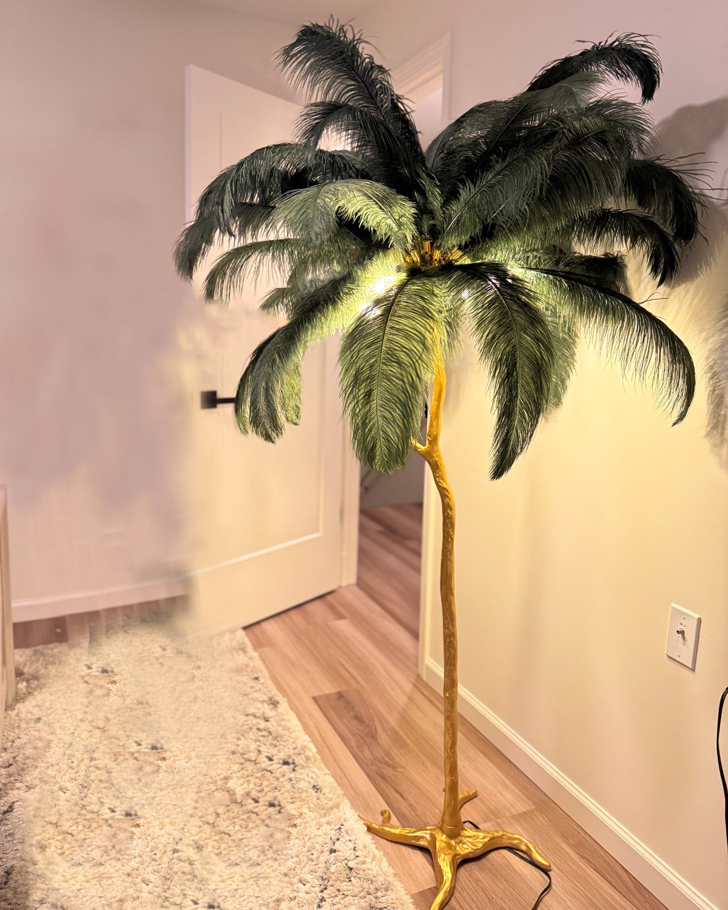 "Feather Oasis" Floor Lamp